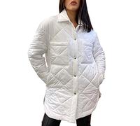 BAIXIAOCHI Chaqueta Acolchada De AlgodóN Para Mujer Chaqueta De OtoñO/Invierno Con Solapa De Longitud Media En Forma De Diamante Chaqueta Acolchada De PlumóN De CelosíA Chaqueta De Pan