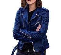 BAIXIAOCHI Chaqueta De Cuero Chaqueta De Mujer Manga Larga Ropa De OtoñO E Invierno Chaqueta De Cuero Corta Y Delgada