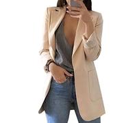 BAIXIAOCHI Chaqueta De Traje De Temperamento De CáRdigan Delgado De Manga Larga Con Solapa De Primavera Y OtoñO Para Mujer