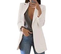 BAIXIAOCHI Chaqueta De Traje De Temperamento De CáRdigan Delgado De Manga Larga Con Solapa De Primavera Y OtoñO Para Mujer