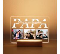 Baixtuo Lampara Personalizada Con Foto, Regalos Originales para Mujer Amigas, Foto Personalizada Regalo, Regalo Aniversario Pareja, Regalos Navidad para Mujer personalizados (Rectángulos 15)