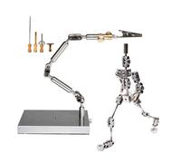 BAIYITONGDA Stop Motion Animation Rigging y Winder, con Acero Inoxidable Esqueleto Adulto, Figura de marioneta de Metal para la creación de diseño de Personajes,12CM