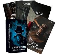 BAIYOOBAI Cartas de Oráculo de Pistas de Crimen Verdadero, Mazo de Conspiración, 80 Cartas para Principiantes, Juguetes de Adivinación