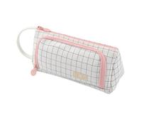 BAIYSFFG 1 estuche para bolígrafos de gran capacidad, simple bolsa de papelería, escuela, universidad, oficina, organizador para adolescentes, niñas, adultos y estudiantes, Cuadros negros, No