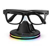 Baiyx Estación de carga compatible con gafas Ray-Ban Meta, base de carga portátil para Wayfarer compatible con Wayfarer, Skyler, Headliner y Oakley Meta HSTN, con indicador LED de alimentación y cable