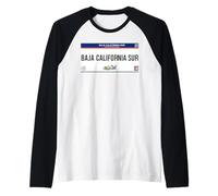 Baja California Mexicali License Plate Mexicans Souvenir Camiseta Manga Raglan
