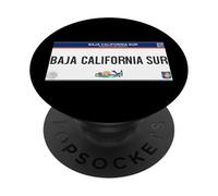 Baja California Mexicali License Plate Mexicans Souvenir PopSockets PopGrip Adhesivo