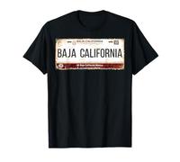 Baja California Mexico License Plate Travel Vacation Beach Camiseta