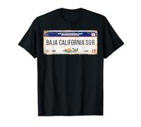 Baja California Mexico License Plate Travel Vacation Beach Camiseta