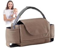 BAJA INFERENCIA NFIGLIE - 13.78x5.91x4.33 pulgadas Organizador de gran capacidad ajustable, tote de almacenamiento multifunción, accesorio portátil conveniente para el cuidado del bebé | Fornitu