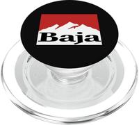 Baja Off-Road Desert Adventure Retro Mountain Logo Parodia PopSockets PopGrip para MagSafe