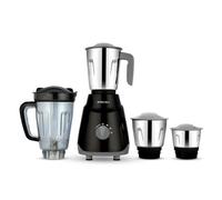 Bajaj ABS Rex Ninja Series - Molinillo mezclador de 500 W | Cuchillas DuraCut, hoja de función 2 en 1 en tarro seco | Negro/Gris | (enchufe indio)