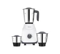 Bajaj GX1 Ninja Series - Molinillo mezclador de 500 W, hoja de función 2 en 1, control de 3 velocidades, negro/gris, ABS (enchufe indio)