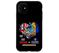 Bajan Bandera Británica Idea Para Mujer Bajan Flying Fish & Chips Carcasa para iPhone 11