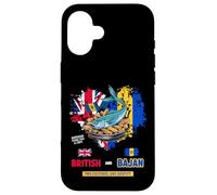 Bajan Bandera Británica Idea Para Mujer Bajan Flying Fish & Chips Carcasa para iPhone 16
