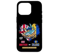 Bajan Bandera Británica Idea Para Mujer Bajan Flying Fish & Chips Carcasa para iPhone 16 Pro
