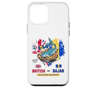 Bajan Bandera Británica Idea Para Niños Bajan Flying Fish & Chips Carcasa para iPhone 12 mini