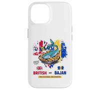 Bajan Bandera Británica Idea Para Niños Bajan Flying Fish & Chips Carcasa para iPhone 14