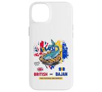 Bajan Bandera Británica Idea Para Niños Bajan Flying Fish & Chips Carcasa para iPhone 14 Plus
