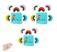 Bájaro que atrae juguete chirring, 5 piezas de colores de pájaro silbato, realista interactivo Wackling Warling Bird Llame Whistle, trucos de acrobacias orales Tweeting Juguetes de ruido (3set)