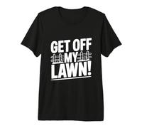 ¡Bájate de mi césped! Humor gruñón de Anciano Divertido Camiseta Premium