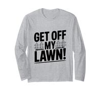 ¡Bájate de mi césped! Humor gruñón de Anciano Divertido Manga Larga