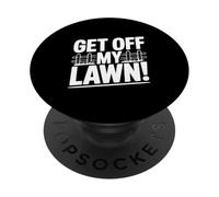 ¡Bájate de mi césped! Humor gruñón de Anciano Divertido PopSockets PopGrip Adhesivo