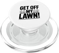 ¡Bájate de mi césped! Humor gruñón de Anciano Divertido PopSockets PopGrip para MagSafe