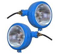 Bajato Ensambles de faros delanteros azul claro para tractores con bombillas de 12v, compatibles con David Brown 700 800 900 1200 1400 Serie | Massey Ferguson 35 35X 65 765 | Case/IH Tractor B275 B250