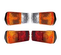 Bajato Front & Rear Tail Flasher Lamp Light Set Massey Ferguson MF-200,300-374, 375E Tractor and Other Tractors