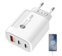 Bajbumgn Adaptador de Carga rápida, Cabezal de Cargador de teléfono, Tipo-c Bloque de Carga del teléfono de QC3.0 2PD 40W incombustible para el hogar, Coche, Celular, Banco del Poder