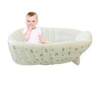 Bajbumgn Bañera Para Bebés - Bañeras Inflables Portátiles Para Bebés | Ajustable Plegable Accesorio Baño Para Viajes Camping Playa Piscina