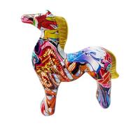 Bajbumgn Decoración Caballo - Figuras Pintadas para Establo | Estatuas Coloridas y Pequeñas Figuras Artísticas,para Dormitorio Oficina Hotel Restaurante Apartamento Escritorio Cumpleaños Fiesta