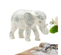 Bajbumgn Estatua De Elefante | Resina Decorativa Coleccionable Salud Y Fuerza,Elefante Decoración Habitación Y Hogar,para Salón, Estantería, TV, Mesa, Dormitorio, Entrada Y Escritorio