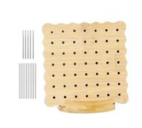 Bajbumgn Juego de Tablero de Bloqueo para Crochet | Tabla Cuadrada para Bloqueo de Ganchillo con 10 Alfileres | Suministros de Labores Manuales para Mujeres y Seres Queridos