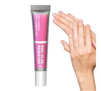 Bajbumgn Removedor de Uñas Postizas,Removedor De Pegamento En Gel Para Uñas De 10 Mililitros | Limpieza de Adhesivos Sólidos para Uso en Casa, Salón o Viaje para Principiantes