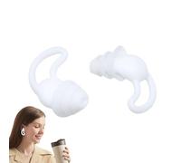 Bajbumgn Tapones para Dormir con Reducción de Ruido - Juego de 2 Piezas Impermeables para Dormir,Protectores Auditivos de Silicona para Concierto y Ruido,para Fiesta Hogar Vacaciones Hotel Apartamento