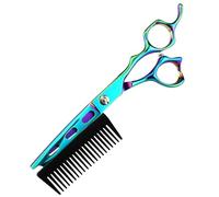 Bajbumgn Tijeras De Pelo 2 En 1 Con Peine, Tijeras De Corte De Pelo, Tijeras De Peluquero De Acero Inoxidable, Tijeras De Corte De Pelo De Peluquero Profesional De Peluquería