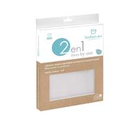 Pirulos Sábana Bajera Protectora Impermeable para Cochecito de Bebé de 40x80 cm/Sábana Bajera Ajustable + Protector Impermeable, Color Blanco