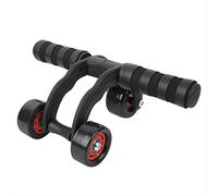 BAJIE Rueda Abdominal Sin Ruido Rodamientos 3 Ruedas Abdominales Rueda Ab Rodillo Ejercicio Mujeres Hombres Entrenamiento Rodillo Deporte Casa Equipo Fitness 30 * 12,5 Cm Negro