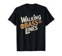 Bajista De Jazz Linea Walking Bass Contrabajista Tecnica Camiseta