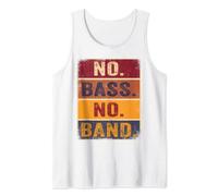 Bajista Instrumento Musical Bajo Eléctrico No Bass No Band Camiseta sin Mangas