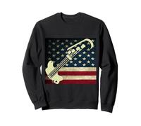 Bajo Bajo Bandera de Estados Unidos Bajista Sudadera
