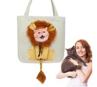 BAJO CHE CHE CHE CARIER - PERROS, BAJO DEL QUE FICHA | Bolsa portadora en forma de león Diseño del cordón elástico Kitten Carrier Bolsa, Transpirable, para Cosméticos