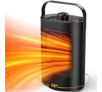 Bajo Consumo, Calefactor Electrico Cerámico Portátil - 1500W, Ideal para Sala, Dormitorio u Oficina (Negro)