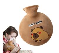 BAJO DE AGUA CORDATA PLUSH - Botella De Calor Aislado, Adorable Cubierta De Dibujos Animados | Paquete De Calor Portátil En Frío, Para Viaje Nighttime Soft Capybara Material Pelu
