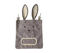 BAJO DE LA CABEZA CONBIBLE - PUNSA DE FAY BUNNY | Animales reutilizables alimentador de heno | Bolsa de soporte dispensador de almacenamiento para hámster de chinchilla para animales para