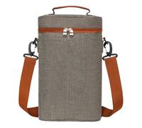 Bajo De Resvumador De Vino Aislado - Parte Portal De Vino, Bajo Resvulador De Vino Elestro | Bolsa De Bots De Botellas Aislado 2 Botella Bolsa | Estuche Portátil A Prueba De Fugas Co, Gris, Fare
