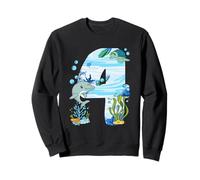 Bajo El Agua 4 Años - Delfín Y Tortuga 4º Cumpleaños Sudadera