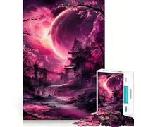 Bajo el Resplandor Lunar Rompecabezas de 1000 Piezas para Adolescentes Juego Que estimula el Cerebro Encaje Huecos Actividad Relajante para Grupos en Interiores (38x26cm)